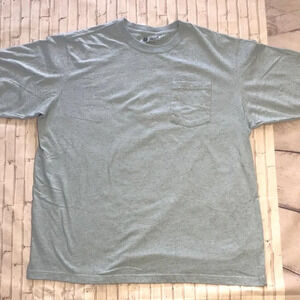 Carhartt T-Shirt Men's Size 2XL Sky Blue Heather Mix Loose Fit Short-Sleeve Tee